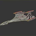 Futuristic Spaceship Design For Cosmic Exploration With Sleek Silver And Green Aerodynamic Structure