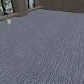 Gray Commercial Carpet With Blue Stripes In Modern Office Interior Space