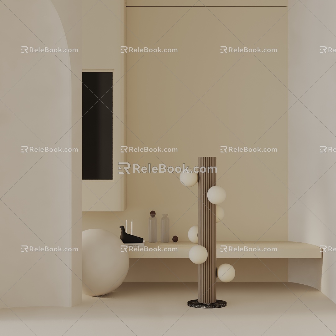 Modern floor lamp 3d model