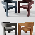Modern Velvet Upholstered Accent Chairs With Armrests In Blue Burgundy Grey Brown