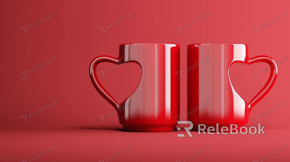 Modern Cup Romantic Valentine's Day Enterprise Commercial model