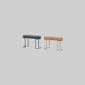 Modern Minimalist Dressing Table With Rose Gold Metal Legs And Single Drawer