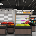 Modern Supermarket Fresh Supermarket 3d model