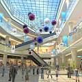 Modern Shopping Mall Indoor 3d model