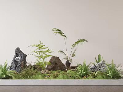 modern other landscape sketch landscape sketch landscape landscaping green plant combination plant pile 3d model