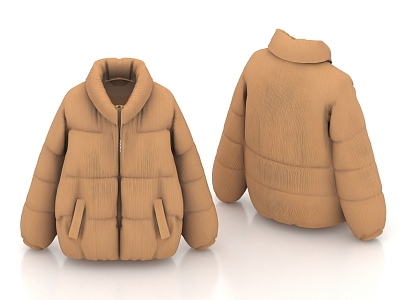 Down jacket cotton-padded jacket clothes 3d model