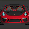 Sleek Red Sports Car With Black Roof Rear Spoiler And Sporty Design
