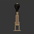 Brass Metal Household Press Tool With Black Top Stand And Two Tier Structure