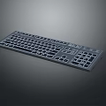 Sleek Modern Computer Keyboard Design With Full Size Layout And Numeric Keypad 3d model