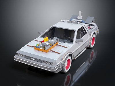 Travel car, self-modified car, modified car 3d model