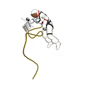 Space Themed Astronaut Figurine with Golden Rope Decorative Ornament Set
