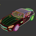 Silver Mercedes Two Door Sports Car With Sleek Design Transparent Roof And Alloy Wheels