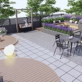 Roof Garden Design With Wooden Deck Paved Flooring And Outdoor Seating