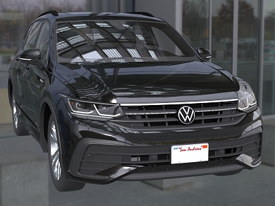 Hyundai Volkswagen Tiguan R car 3d model