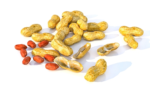 Peanut Snacks Beans Crops 3d model