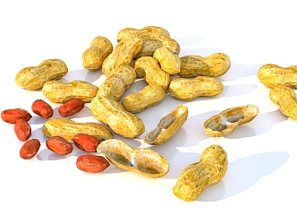 Peanut Snacks Beans Crops 3d model