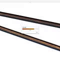 Long Wooden Parallel Strips In Dark And Light Brown For Decoration