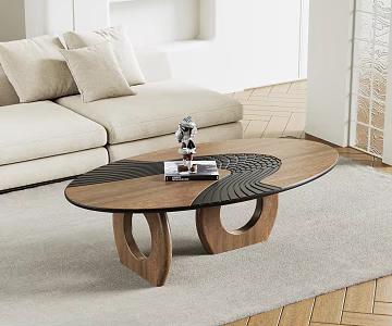 Modern coffee table ornaments 3d model
