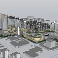 Modern Aerial View Planning 3d model