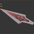 Warship Space Warship Sci-Fi Warship Battleship 3d model