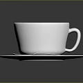 Cup of Coffee with Heart Latte Art Served on White Saucer and Silver Spoon