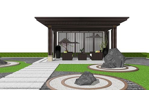 New Chinese Pavilion 3d model