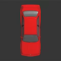 Red BMW Classic Sports Car With Two Door Design And Shiny Paint Finish