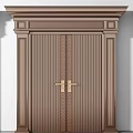 Elegant Classic Wooden Doors With Intricate Carvings Ornate Frames And Brass Handles