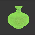 Exquisite Decorative Vase With Yellow Top And Intricate Pink Yellow Patterns