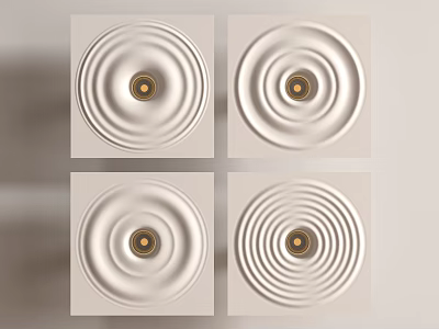Modern Gypsum Lamp Gypsum Lamp 3d model