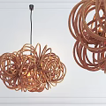 Nordic Chandelier Log Chandelier 3d model