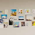 Modern photo wall 3d model