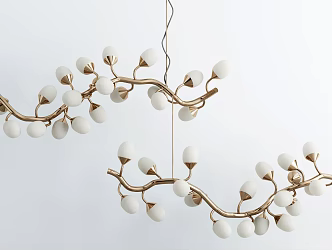 Modern shaped chandelier metal chandelier 3d model