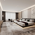 New Chinese Hotel Rooms 3d model