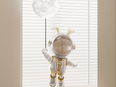 Modern table lamp humanoid table lamp artwork model