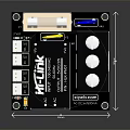 KFDK DC DC Converter Electronic Device With Black Heat Sink And Dimensions