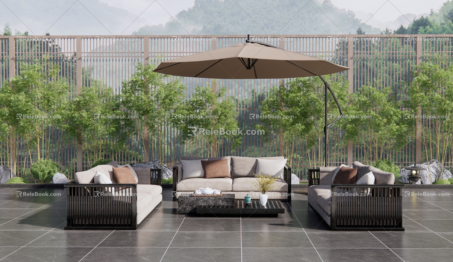 Modern outdoor sofa 3d model