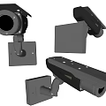 Projection Surveillance Cameras Wall Mounted Designs With Multiple Angles And Professional Lenses