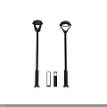 Modern Outdoor Lights Design With Various Styles And Metal Poles Including Accessories