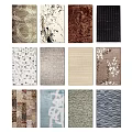 Square Rugs Collection With Various Patterns And Diverse Designs For Home Decor 3d model