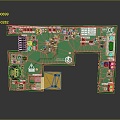 integrated circuit board circuit board integrated circuit integrated circuit block electronic board electronic component electronic part chip 3d model