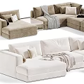 Modern Cozy Fabric Double Sofa With Multiple Styles And Neutral Color Options For Home Decor