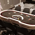 Modern Chess Room 3d model