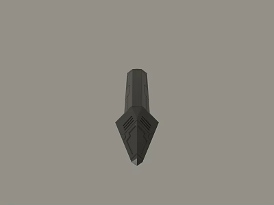 Black Conical Mechanical Component With Structured Surface And Grooved Design 3d model