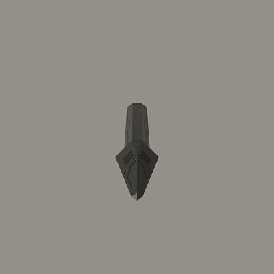 Black Conical Mechanical Component With Structured Surface And Grooved Design 3d model