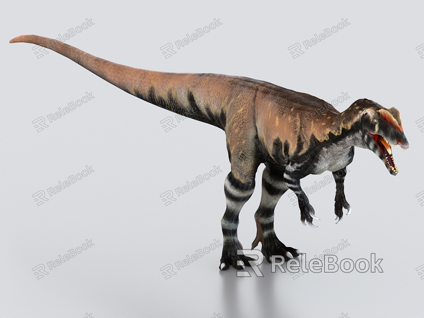 double-spine dragon double-spine dinosaur prehistoric animals ancient creatures model