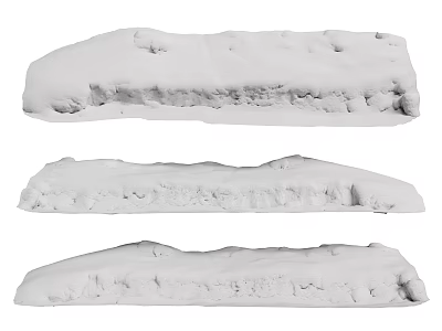 Textured Architectural Components With Ornate Stone Molding And Concrete Decorative Trim 3d model