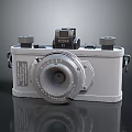 Vintage VOXAK Electronic Camera With Classic Lens And Control Knobs Retro Design 3d model