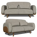 Modern double sofa 3d model