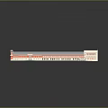 Detailed 3D Architectural Model Featuring Red Roof White Walls Towers And Green Sections